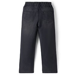 Pine Kids Full Length Solid Color Denim Jeans - Black