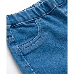 Pine Kids Denim Woven Full Length Washed Jeggings - Blue