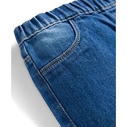 Pine Kids Denim Woven Ankle Length Boot cut Washed Jeggings - Blue