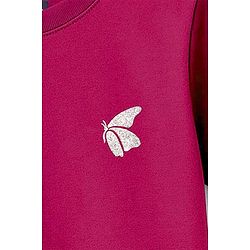 Pine Kids Cotton Knit Half Sleeves T-Shirt Butterfly Print - Navy Blue