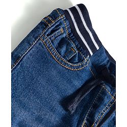 Pine Kids Denim Woven Full Length Washed Jeans - Blue