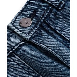 Pine Kids Denim Woven Full Length Washed Jeans - Blue