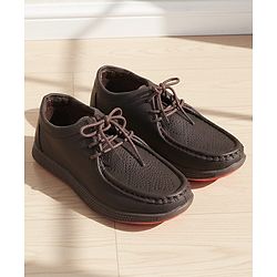 Pine Kids Formal Shoes With Lace Textured Design - Tan