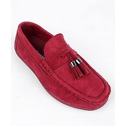 Pine Kids Slip On Loafers - Maroon