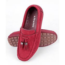 Pine Kids Slip On Loafers - Maroon