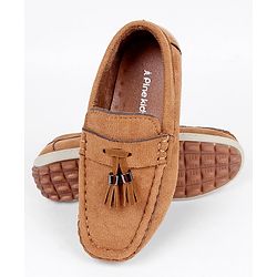Pine Kids Slip On Loafers - Maroon