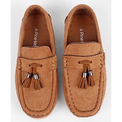 Pine Kids Slip On Loafers - Maroon