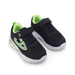 Pine Kids Velcro Closure Sneaker Shoes with Applique - Black