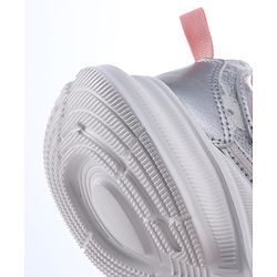Pine Kids Lace Up Sneaker Shoes With Floral Embroidery - Pink