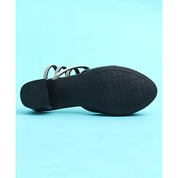 Pine Kids Slip On Ballerinas with Bow Applique - Black
