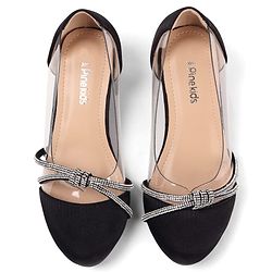 Pine Kids Slip On Embellished Ballerina - Black