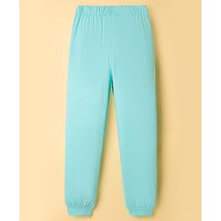 Pine Kids Disney Single Jersey Knit Full Sleeves Night Suit With Stitch Graphics - Light Blue