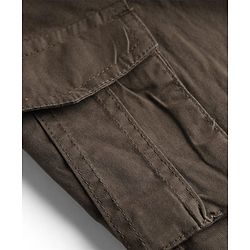 Pine Kids Cotton Elastane Woven Full Length Trouser With Cargo Pockets - Charcoal Grey