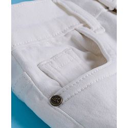 Pine Kids Denim Woven Full Length Washed Jeans - White