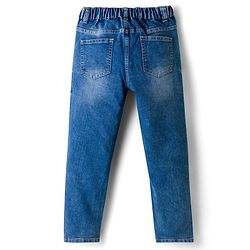 Pine Kids Denim Woven  Full Length Washed Jeans - Blue