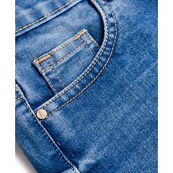 Pine Kids Denim Woven  Full Length Washed Jeans - Blue