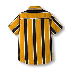 Pine Kids Cotton Woven Half Sleeves Shirt With Stripes - Multicolour