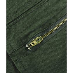 Pine Kids Cotton Elastane Woven Full Length Solid Colour Trouser Pant - Tan