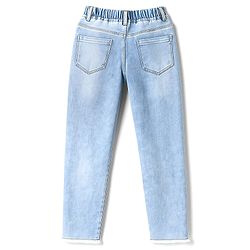 Pine Kids Denim Woven Ankle Length Washed Jeggings - Light Blue