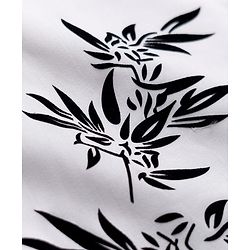 Pine Kids Cotton Woven Full Sleeves Party Shirt With Leaf Print - White