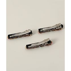 Pine Kids Hair Alligator Pins with Dimand Applique -Multicolor