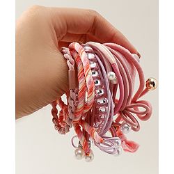 Pine Kids Hair Rubber Bands Pack of 11 - Multicolor