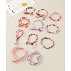 Pine Kids Hair Rubber Bands Pack of 11 - Multicolor