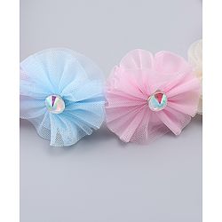 Pine Kids Hair Bands With Floral Applique - Multicolor