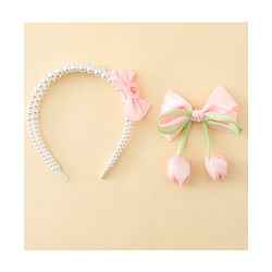 Pine Kids Hair Accessories Combo Set Free Size - Pink