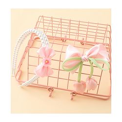 Pine Kids Hair Accessories Combo Set Free Size - Pink