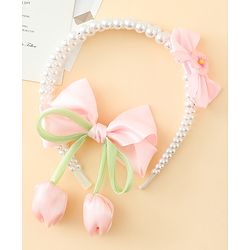 Pine Kids Hair Accessories Combo Set Free Size - Pink