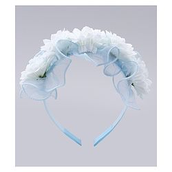 Pine Kids Hair Bands With Floral Applique - Blue