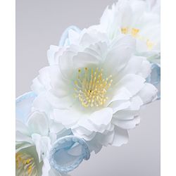 Pine Kids Hair Bands With Floral Applique - Blue