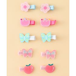 Pine Kids Hair Pins & Clips Pack of 5 Free Size - Multicolor