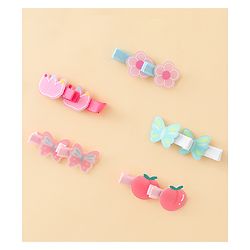Pine Kids Hair Pins & Clips Pack of 5 Free Size - Multicolor