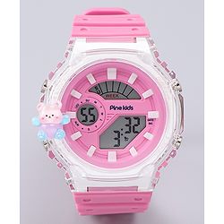Pine Kids Free Size Digital Watch - Pink