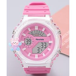 Pine Kids Free Size Digital Watch - Pink