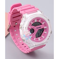 Pine Kids Free Size Digital Watch - Pink