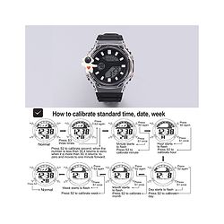 Pine Kids Free Size Digital Watch with Astronaut Applique - Black