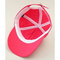 Pine Kids Cotton Baseball Cap With Bow Applique Fuchsia - Diameter 17 cm