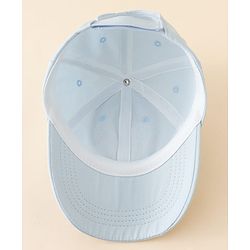 Pine Kids Cotton Baseball Cap With Heart & Star Applique Light Blue - Diameter 17 cm