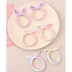 Pine Kids Hair Rubber Bands  Free Size Pack of 3 - Multicolor