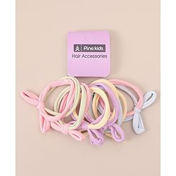 Pine Kids Hair Rubber Bands  Free Size Pack of 3 - Multicolor