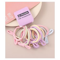 Pine Kids Hair Rubber Bands  Free Size Pack of 3 - Multicolor