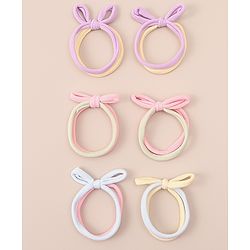 Pine Kids Hair Rubber Bands  Free Size Pack of 3 - Multicolor