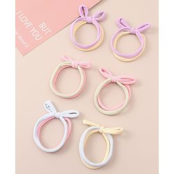 Pine Kids Hair Rubber Bands  Free Size Pack of 3 - Multicolor