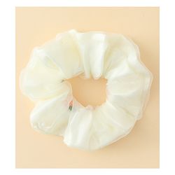 Pine Kids Scrunchie Sets With Floral Applique - Blue & White