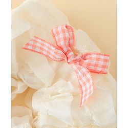 Pine Kids Rubber Bands & Scrunchies Sets With Bow Applique - White & Pink