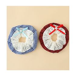 Pine Kids Rubber Bands & Scrunchies Sets With Bow Applique - Blue & Red