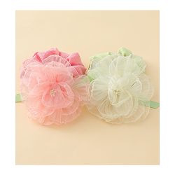 Pine Kids Headbands  with Floral Applique Pack of 2 - Multicolor